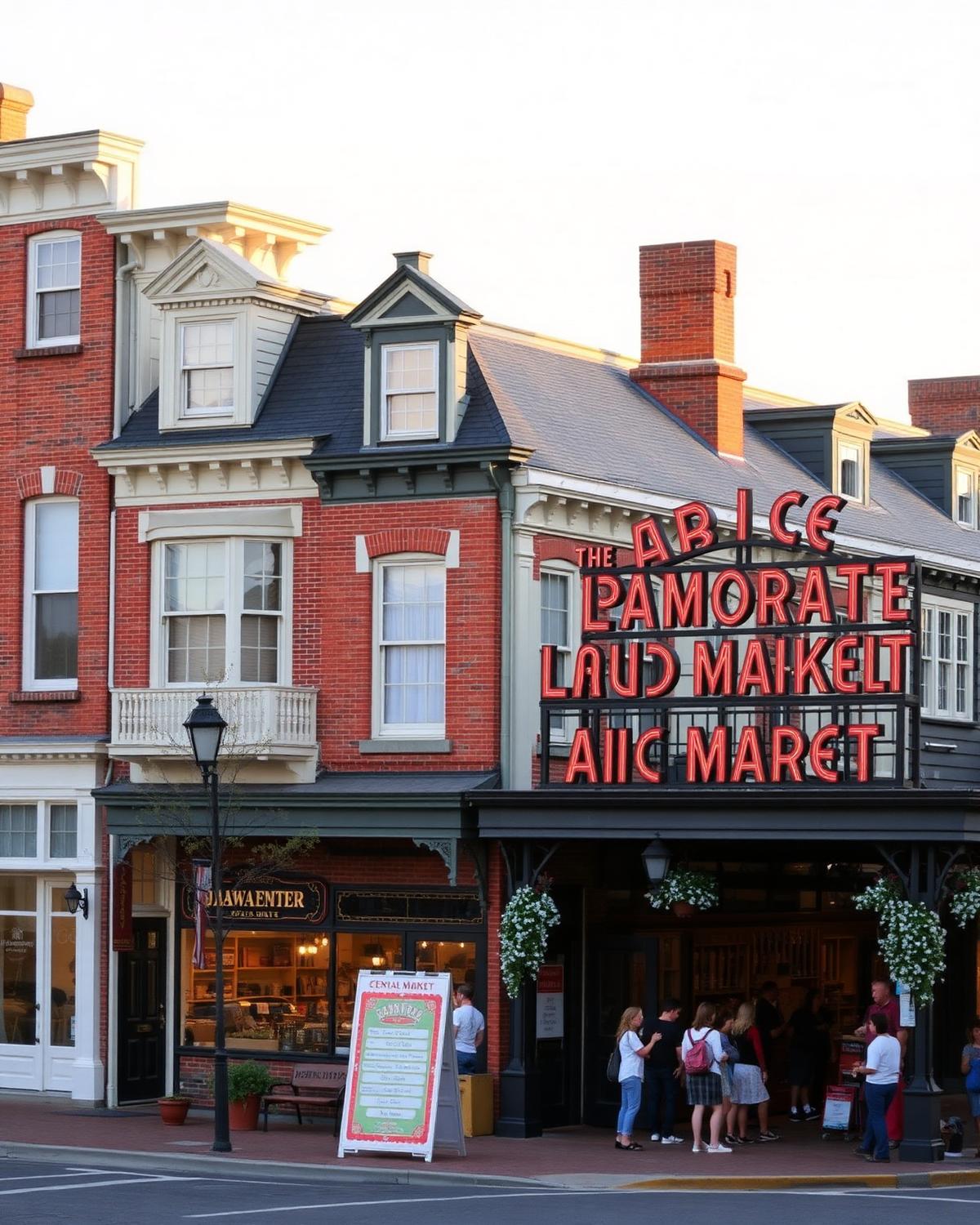Historic streetscape and community life in Lancaster City, Lancaster County