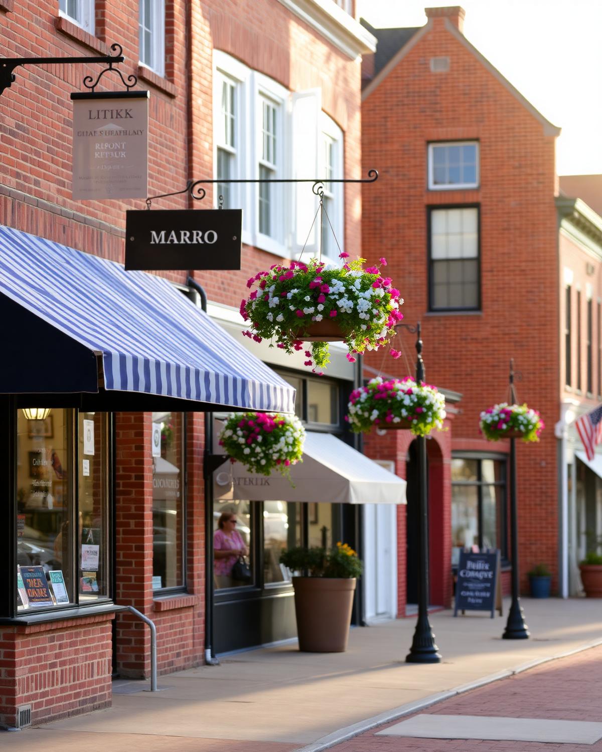 Historic streetscape and community life in Lititz, Lancaster County