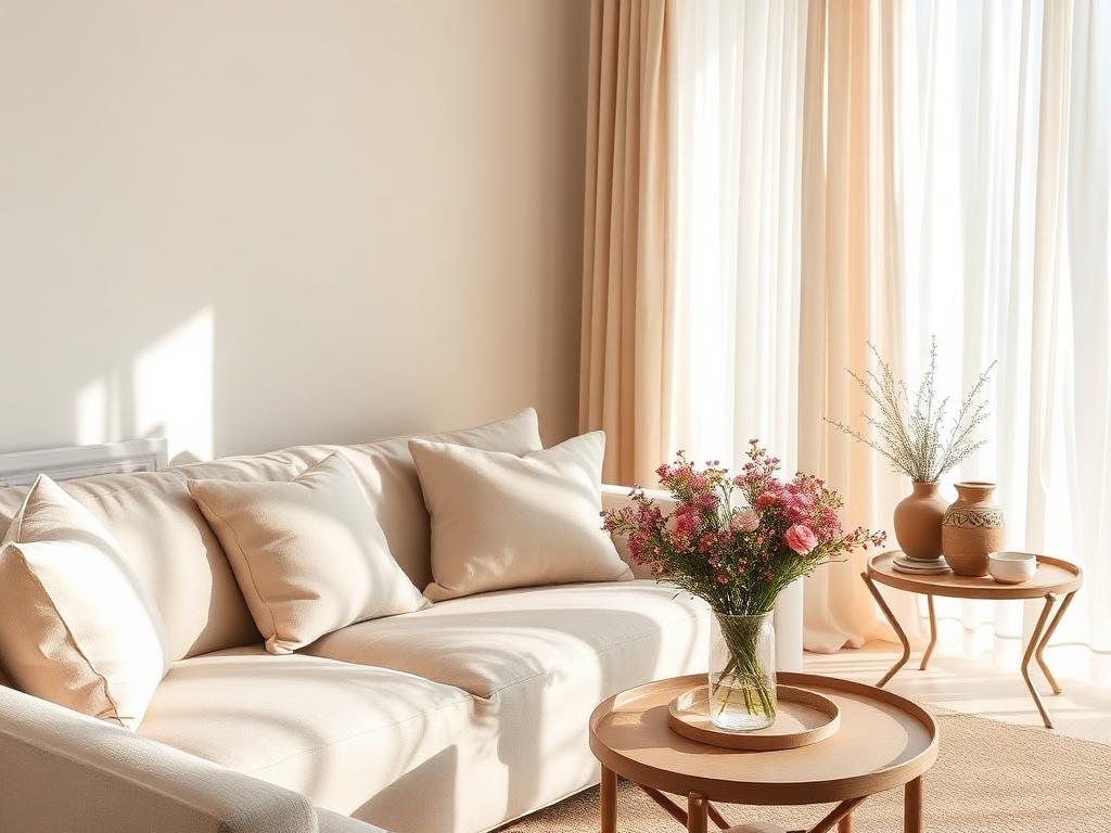 A warm, light-filled sitting room